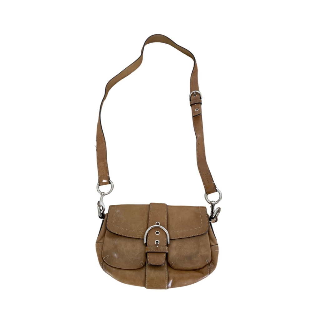 Coach tan leather crossbody